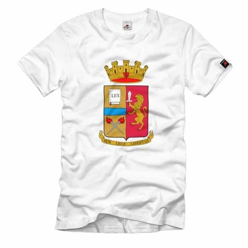 Policia Di Stato State Police Italy Dipartimento T Shirt Men's White #2433