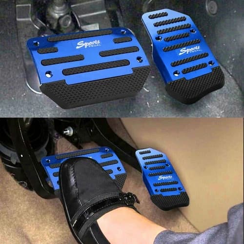 [Blue] Non Slip Automatic Gas Brake Foot Pedal Pad Cover Car Auto Accessories