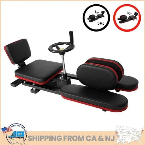400LBS Leg Stretcher Machine, Split Machine Training Equipment for Gym Black/Red