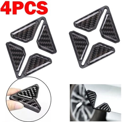 4X Car Door Edge Guard Pad Anti-Scratch Crash Protector Stickers Accessories BLK