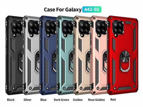 For Samsung Galaxy A42 5G Case Phone Cover Shockproof + Tempered Glass Protector