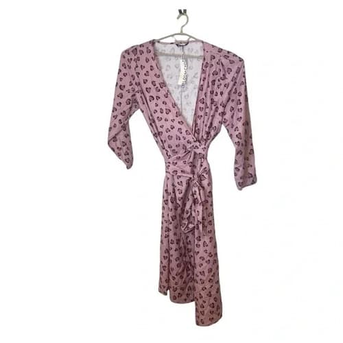 Bloomchic Pink Heart True Wrap Midi Dress Size 18 20 New