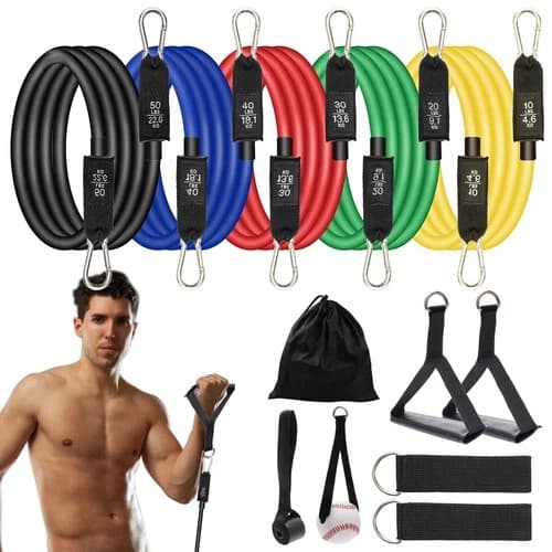 Baseball Exercise Bands 150/200/250/300 lbs Strength Training Equipment with ...