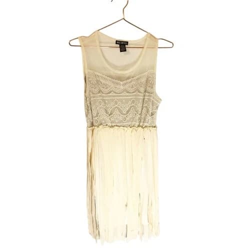 Miss Chievous cream lace boho dress size Medium