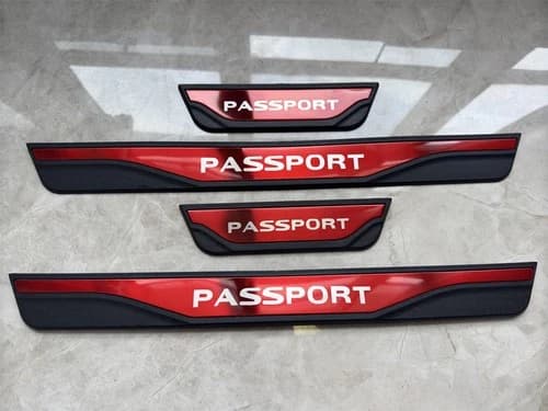 For Honda Passport Accessories Car Door Sill Protector Scuff Plate Trim Strip X4
