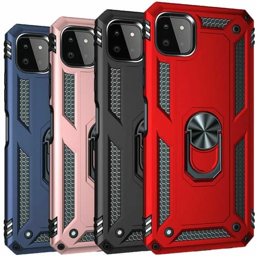 For Samsung Galaxy A22 5G Case Shockproof Hybrid Ring Case /Screen Protector