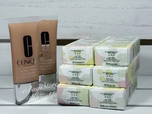 Clinique Stay-Matte Oil-Free Makeup, Full Size 1oz/30mL ~PICK YOUR SHADE ~ NIB