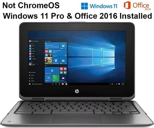 HP 11.6" Touchscreen X360 G1 EE Laptop Windows 11 Pro Touch Screen 2in1 Children