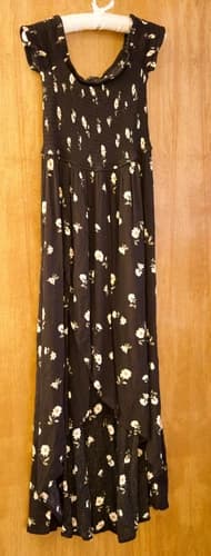 Justify Sun Dress Women's M Maxi Floral Tiered Stretch