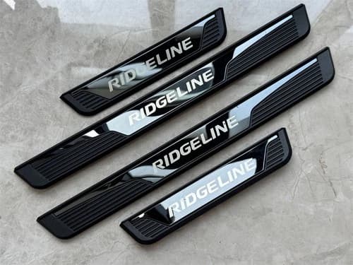 For Honda Ridgeline Accessories Protector Door Sill Scuff Plate Car Sticker BLK