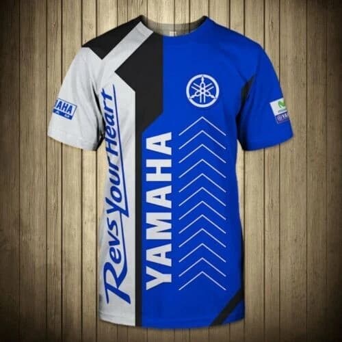 Yamaha Blue Top Gift-Men_s T-Shirt 3D- SIZE S-5XL Printed 3D New