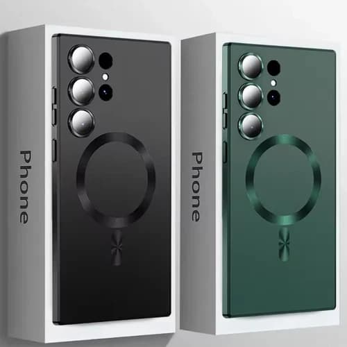 For Samsung Galaxy S25 S23 S24 Ultra S22 S21 Mag Safe Magnetic Case Lens Cover