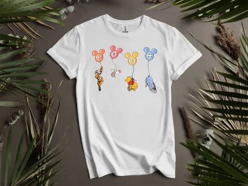Cute Disney Winnie The Pooh T-shirt T shirt Men Women Unisex Tshirt K62