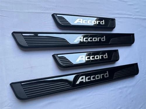 For Honda Accord Accessories Car Door Sill Protector Scuff Plate Trim Strip X4