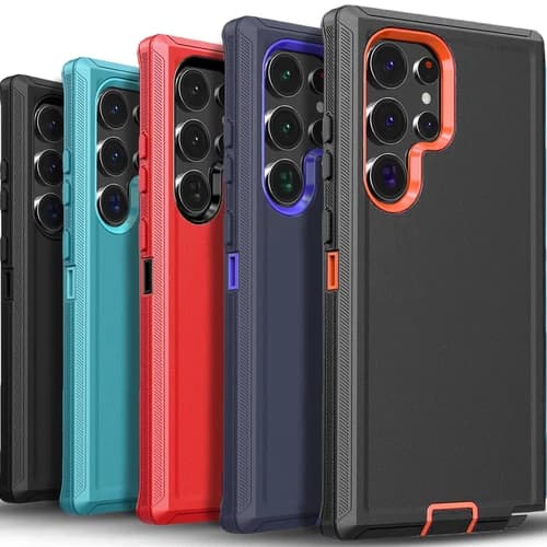 For Samsung Galaxy S25 Ultra Case S24 S23 Plus S22 S21 S20 FE Phone Cover +Glass