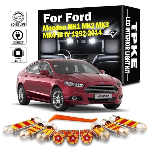 Canbus LED Interior Map Dome Light Kit For Ford Mondeo 1992-2014 Car Accessories