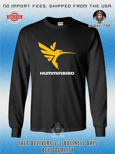 Humminbird Fishing Electronics Men's Long Sleeve T-Shirt American Size T-Shirt
