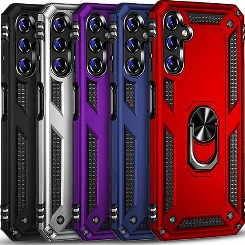 For Samsung Galaxy A17 5G Case Phone Cover Shockproof Kickstand+ Tempered Glass