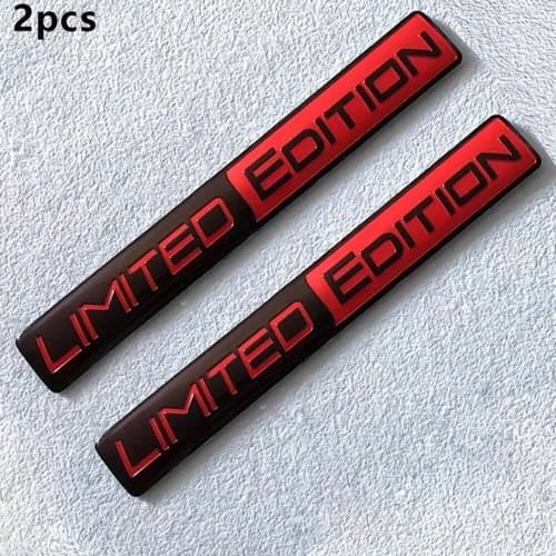 2pcs Metal 3D Limited Edition Logo Stickers Car Trunk Emblem Badge Accessories