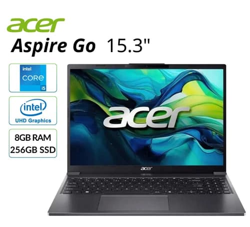 Acer Aspire Go 15.3" Laptop 8GB RAM 256GB SSD Intel i5 UHD AG15-51P Refurbished