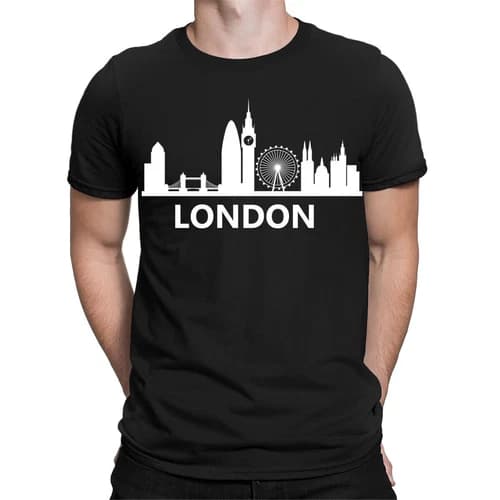 London Skyline England UK Tower Souvenir Cute Gift Mens T-Shirts Tee Top 1#TA-51