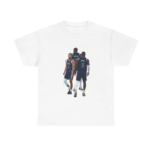 LeBron James Steph Curry Kevin Durant USA Basketball Shirt Olympic Graphic Tee