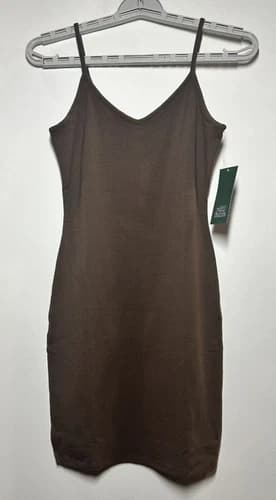 Women's Strappy Bodycon Knit Dress - Wild Fable Dark Brown S