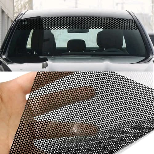 20x150cm Car Windshield Window Visor Sun Strip Vinyl Mesh Sticker Accessories