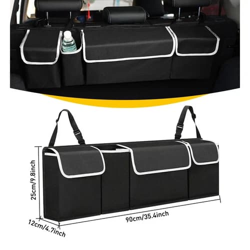 Car Trunk Organizer Oxford Interior Accessories Back Seat 4 Pocket Storage Bag