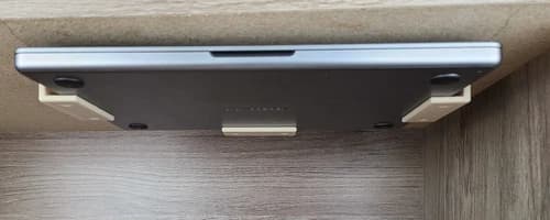 Laptop and/or Power Brick - Under Desk Mount (Holder Shelf Rack Storage Bracket)