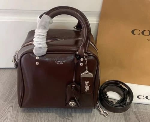 COACH Cube Rogue Bag 20 Shoulder Bag Maple CBH04 Outlet NEW leather