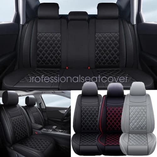 For TOYOTA PU Leather Seat Cover Full Set Front & Rear Cushion Accessories