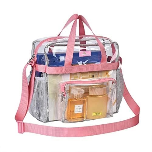 Clear Bag Stadium Approved, Transparent See Through Clear Assorted Colors