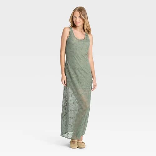 Women's Lace Maxi A-Line Dress - Universal Thread