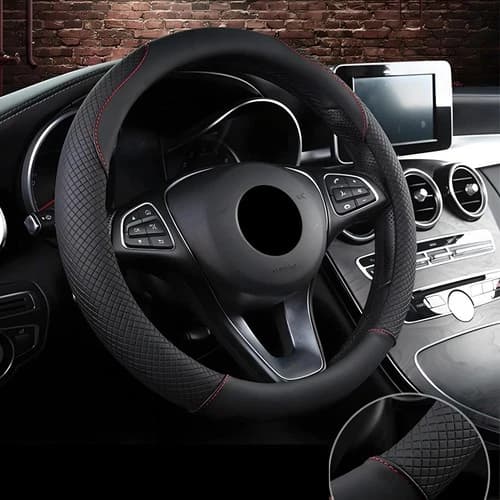 Car Steering Wheel Cover Microfiber Leather Anti-slip Accessories For Toyota