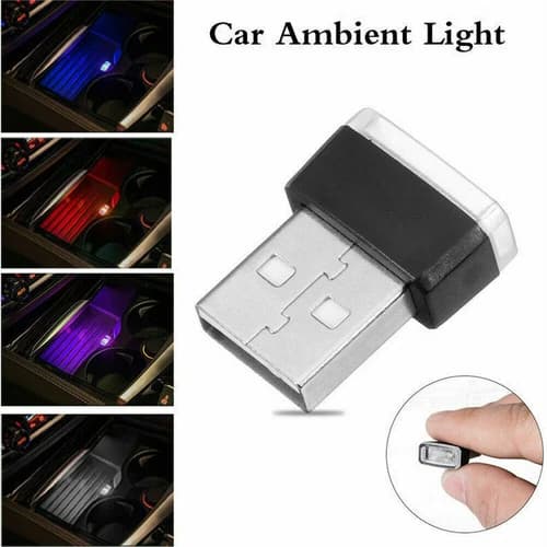 5X Mini USB LED Car Interior Light Neon Atmosphere Ambient Lamp Bulb Accessories