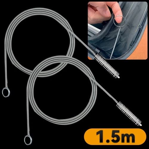 2x Flexible Car Drain Dredge Sunroof Cleaning Scrub Brush Tool Accessories150CM