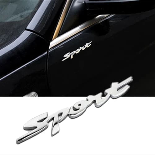 3D SPORT Car Logo Metal Emblem Badge Sticker Fender Trunk Car Decal Accessories