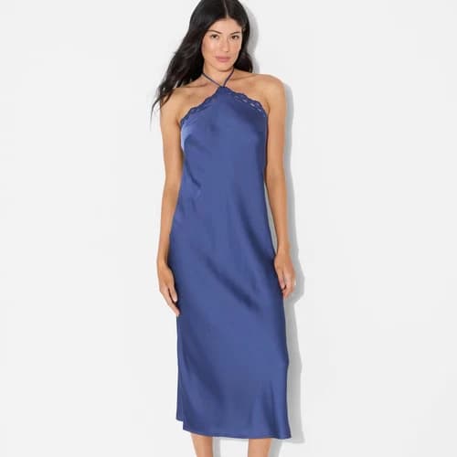 Women's Lace Trim Maxi A-Line Dress - Wild Fable