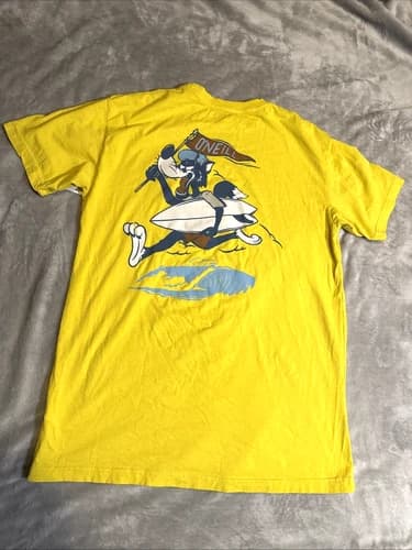 O’Neill Surfing Wolf T-Shirt Men’s Large Double Sided NWT