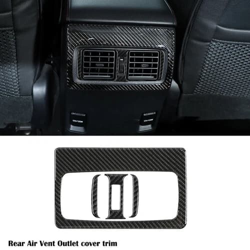 Carbon Fiber Rear Console Air Vent Cover Trim Bezel For 4Runner 2010+Accessories