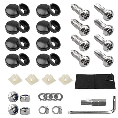 Anti Theft Auto Security License Plate Screws Accessories Security Screws Kit US