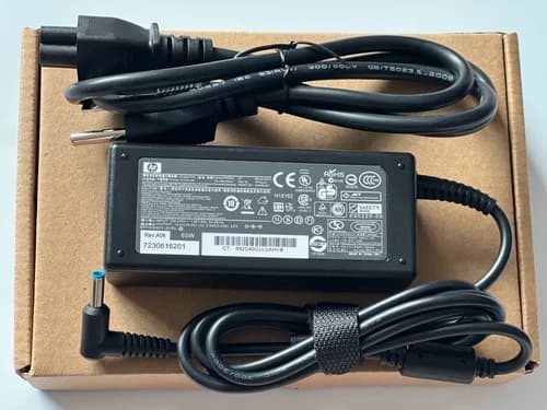 Genuine OEM 65W HP AC Adapter Charger blue tip 19.5V 3.33A Pavilion 710412-001