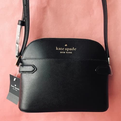 Kate Spade Dome Crossbody Saffiano Leather Black WKR00645