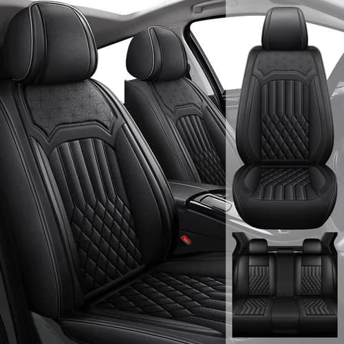 Car Accessories 5-Seat Covers Cushion Pad PU Leather For Hyundai Kona 2018-2024