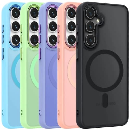 For Samsung Galaxy S24 FE Phone Case Magnetic Translucent Slim Shockproof Cover