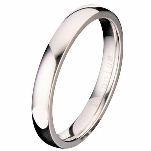Titanium 3mm-8mm Wedding Band Polished Comfort Fit Ring