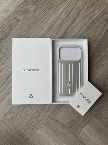 RIMOWA For Apple iPhone 17 Pro Max Silver Aluminium Phone Case Brand New