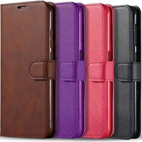 For Samsung Galaxy S25 FE Case Wallet Phone Cover Dual Layer Pouch+ Screen Glass