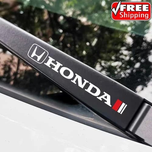 4PCS PVC Car Window Wiper Sport Sticker Decals For Honda Car Accessories